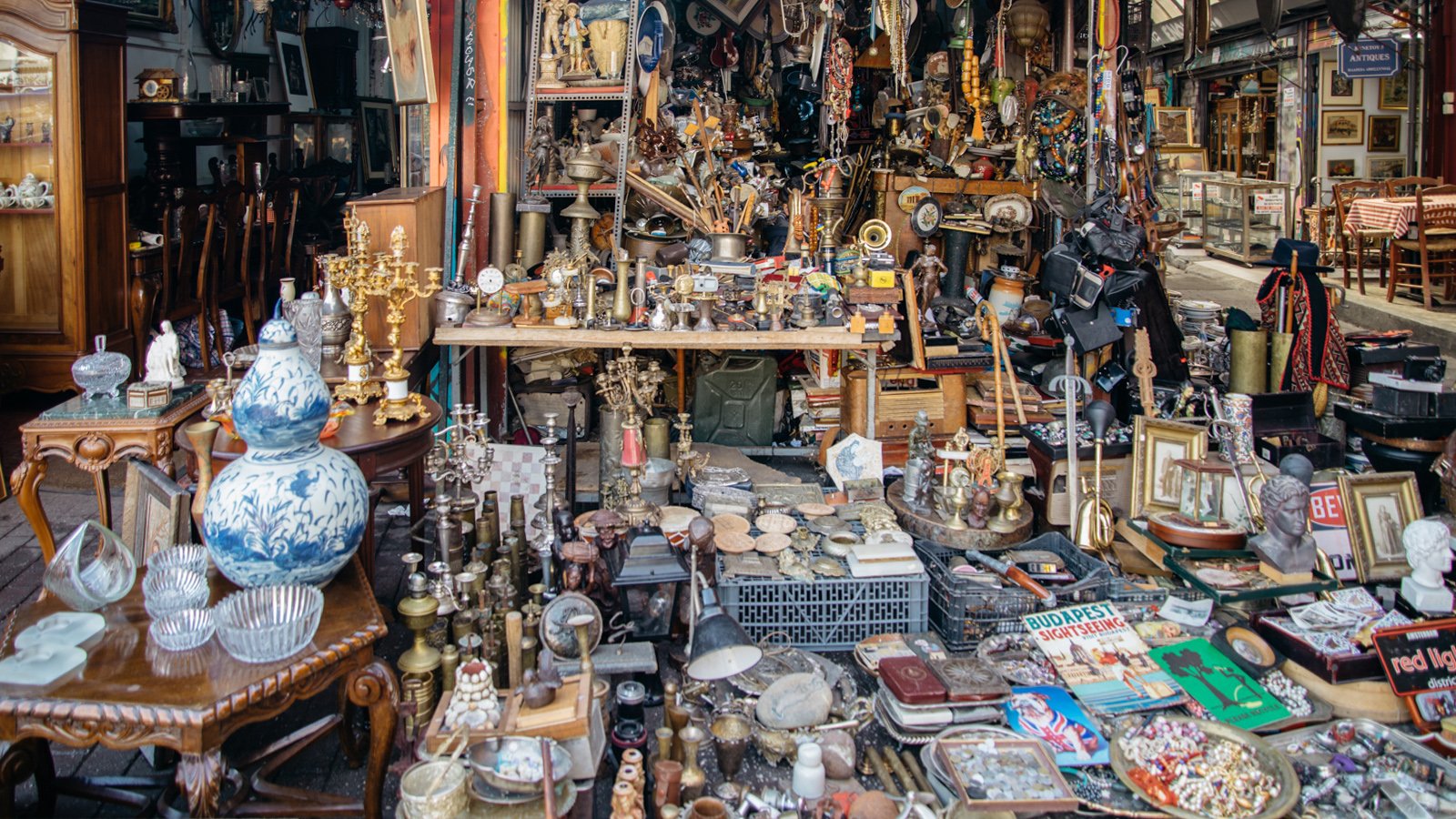 Monastiraki Flea Market walk in Athens, Greece